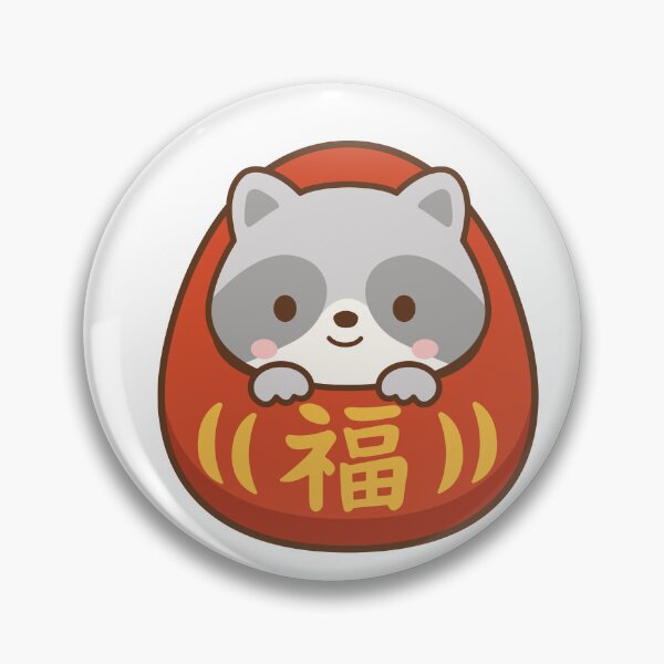 Aperçu de l'œuvre Raton laveur Daruma créée et vendue par BebaLab.