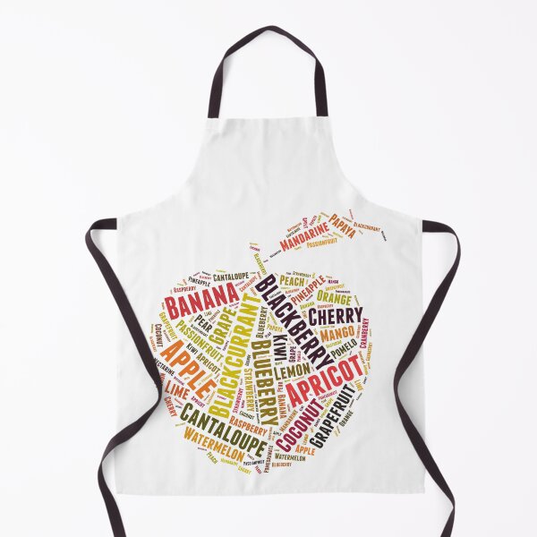 Item preview, Apple Shaped Fruit Word Cloud - Healthy Abstract Typography Graphic designed and sold by SergioMiklos.