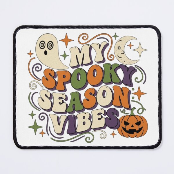 Item preview, My Spooky Season Vibes Retro Groovy 70s Halloween Ghost designed and sold by Cellara91.