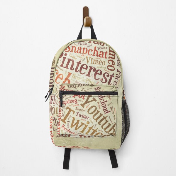 Item preview, Social Media Word Cloud - Vintage Typography Graphic designed and sold by SergioMiklos.