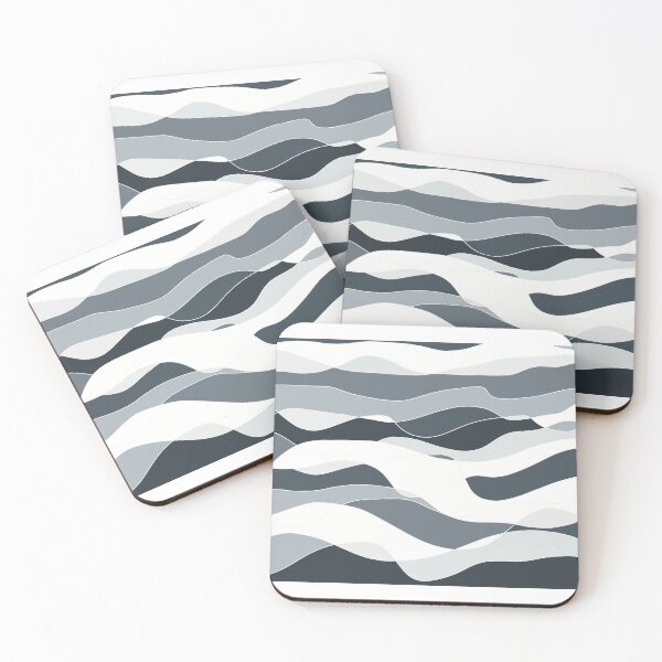 Item preview, Abstract Horizon Wall Art – Flowing Colour Wave Line Art No.79 designed and sold by iampaulmorris.