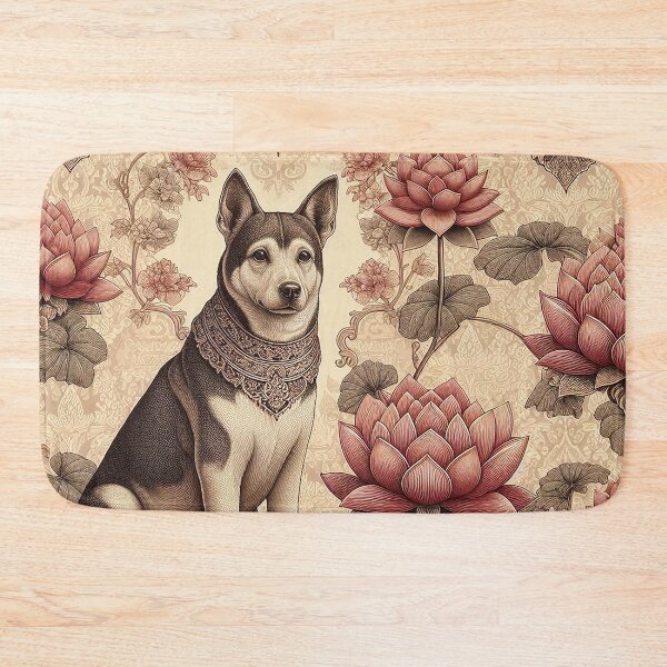 Item preview, Thai Flower Pattern Dog designed and sold by Vanich-Panich.