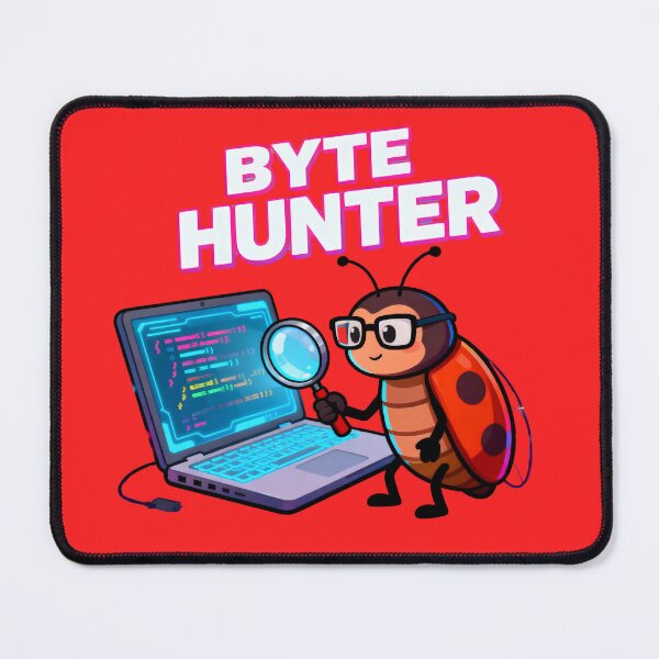 Item preview, Byte Hunter Debugging Bug by Modern Mojo | Cute Coder Ladybug Art | Programmer Gift designed and sold by Modern-Mojo.