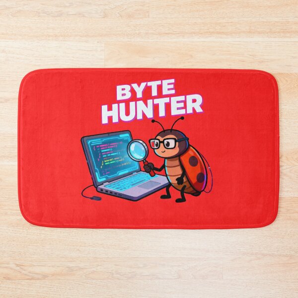 Item preview, Byte Hunter Debugging Bug by Modern Mojo | Cute Coder Ladybug Art | Programmer Gift designed and sold by Modern-Mojo.