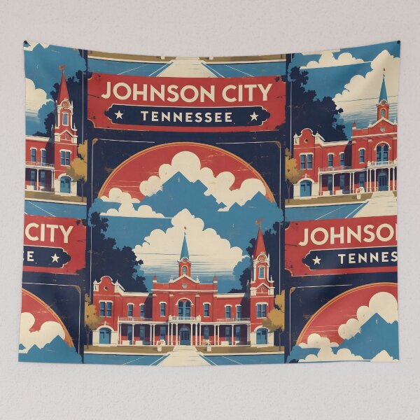 Item preview, Johnson City Tennessee 1950s USA Vintage Travel Tourism designed and sold by TravelersGems.