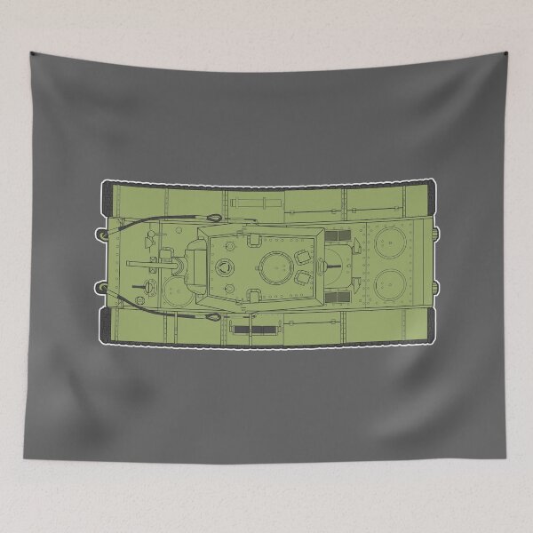 Item preview, KV-1 Top Down Silhouette designed and sold by FAawRay.