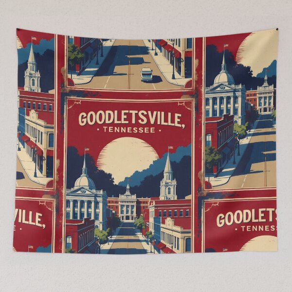 Item preview, Goodlesville Tennessee 1950s USA Vintage Travel Tourism designed and sold by TravelersGems.