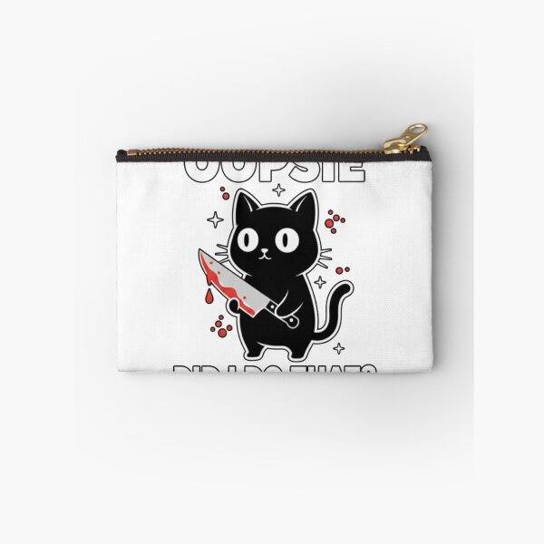 Item preview, Oopsie Did I Do That Funny Murderous Black Cat With Knife designed and sold by Cellara91.