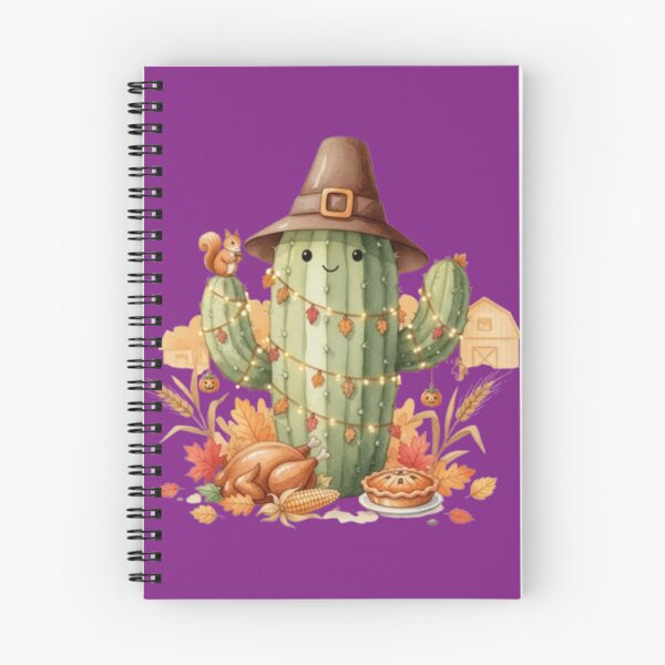 Item preview, Happy Thanksgiving Cactus - Pilgrim Hat & Fall Harvest designed and sold by Syrupulse.