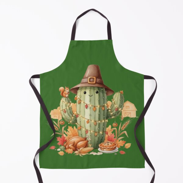 Item preview, Happy Thanksgiving Cactus - Pilgrim Hat & Fall Harvest designed and sold by Syrupulse.