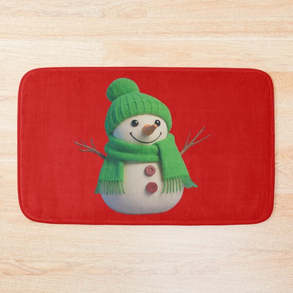 Item preview, Cheerful Snowman in Green Winter Gear designed and sold by christmas-xmas.