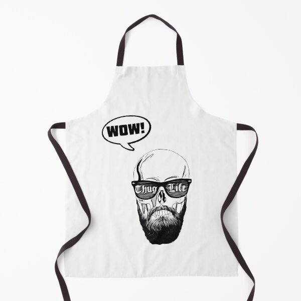 Item preview, "Thug Life" Skull with Beard - High Contrast Graphic [WOW!]  designed and sold by SergioMiklos.