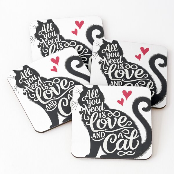 Item preview, All You Need is Love and a Cat designed and sold by chicdeboutique.