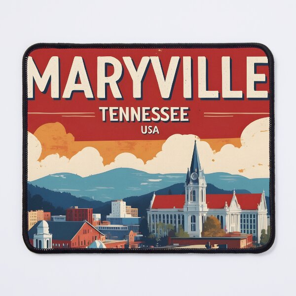Item preview, Maryville Tennessee 1950s USA Vintage Travel Tourism designed and sold by TravelersGems.
