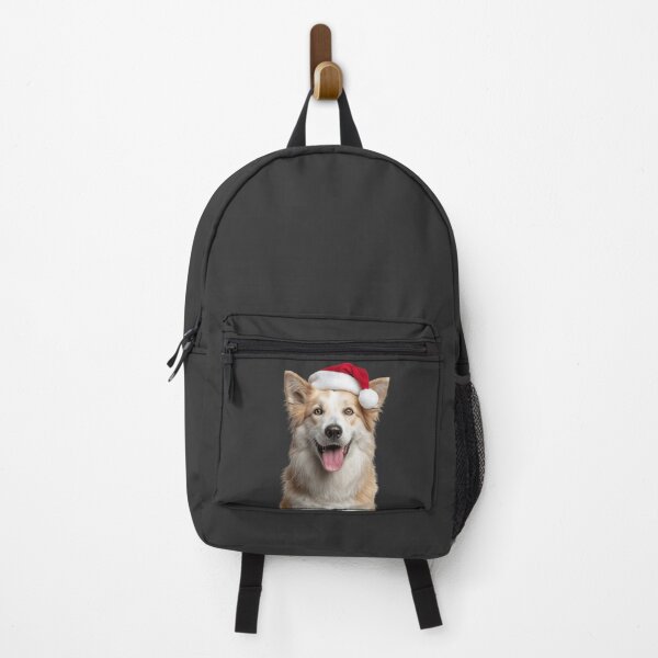 Item preview, Cute Icelandic Sheepdog Christmas Art — Icelandic Sheepdog Wearing Santa Hat designed and sold by LazyOwlStore.