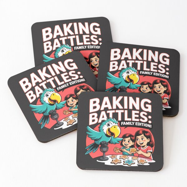 Item preview, Fun-Filled Cookie Challenge with Parrot and Red-Clad Contestants designed and sold by SplashTastic.