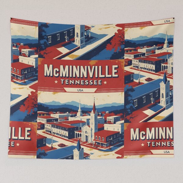 Item preview, McMinnville Tennessee 1950s USA Vintage Travel Tourism designed and sold by TravelersGems.
