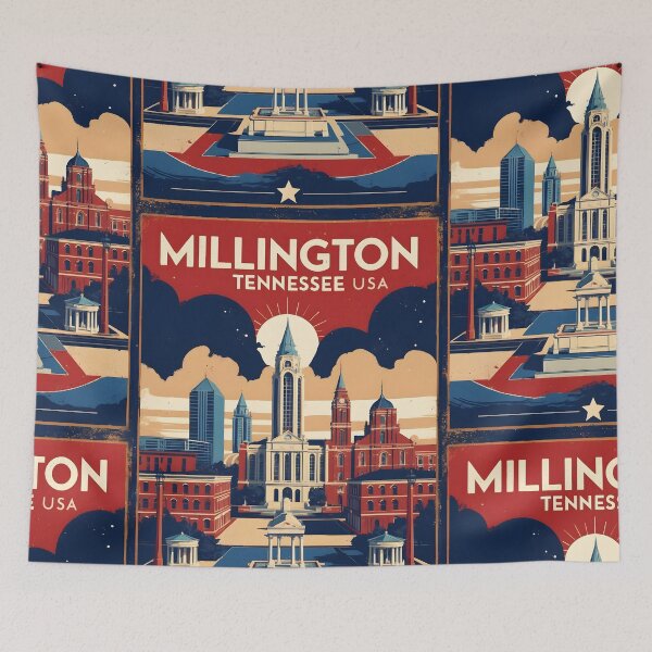 Item preview, Millington 1950s USA Vintage Travel Tourism designed and sold by TravelersGems.