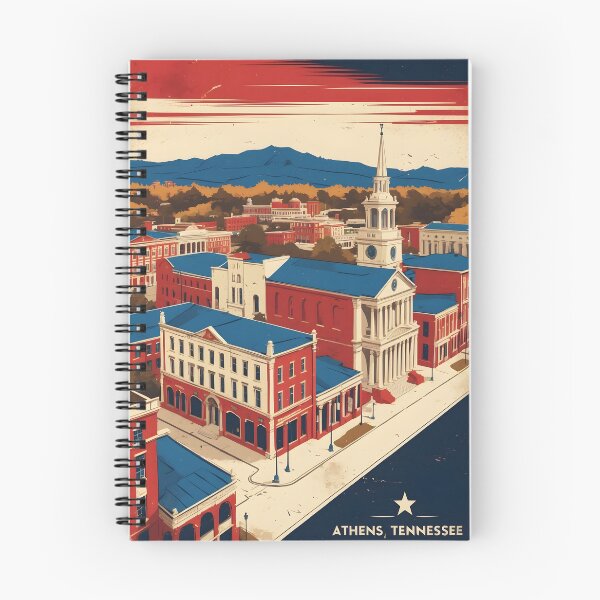 Item preview, Athens Tennessee 1950s USA Vintage Travel Tourism designed and sold by TravelersGems.