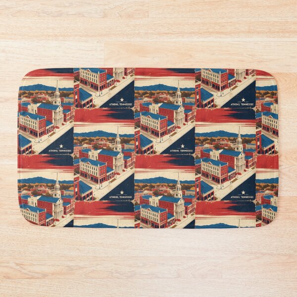 Item preview, Athens Tennessee 1950s USA Vintage Travel Tourism designed and sold by TravelersGems.