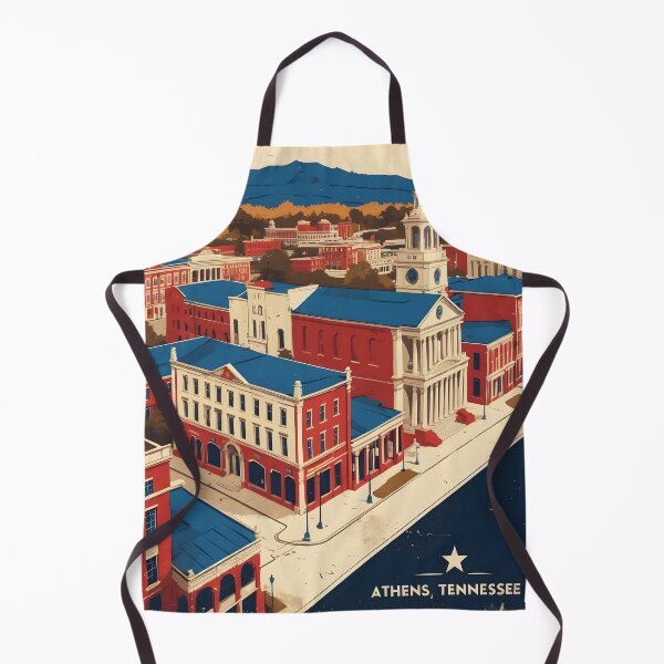 Item preview, Athens Tennessee 1950s USA Vintage Travel Tourism designed and sold by TravelersGems.