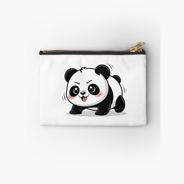 Item preview, Chibi Panda Doing Push-Ups | Funny Kawaii Gym Panda Art designed and sold by ColorSplash123.