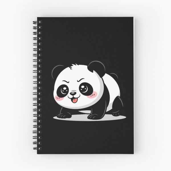 Item preview, Chibi Panda Doing Push-Ups | Funny Kawaii Gym Panda Art designed and sold by ColorSplash123.