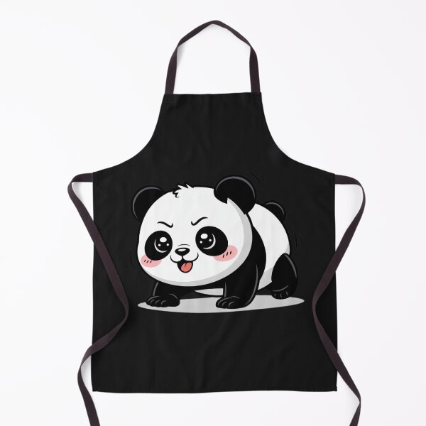 Item preview, Chibi Panda Doing Push-Ups | Funny Kawaii Gym Panda Art designed and sold by ColorSplash123.