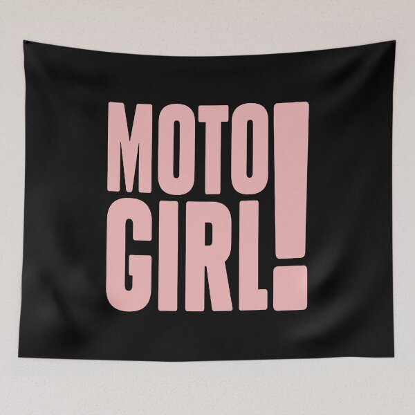Item preview, MOTO GIRL! – Minimal Pink Bold Design for Streetwear designed and sold by UFOdesign.