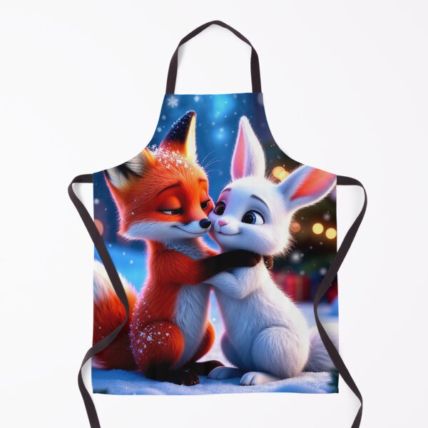 Item preview, Winter Hugs – Fox and Bunny Christmas Love designed and sold by AmetistLight.