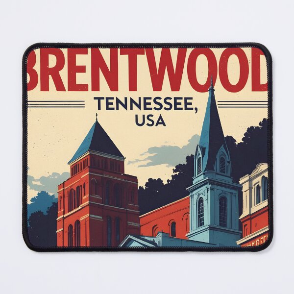 Item preview, Brentwood Tennessee 1950s USA Vintage Travel Tourism designed and sold by TravelersGems.