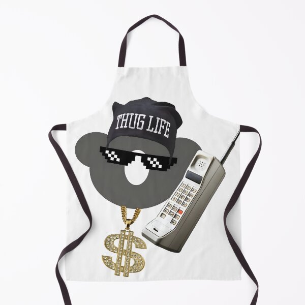 Item preview, "Thug Life" Koala Meme - Ironic Graphic with 80s Brick Phone and Gold Chain designed and sold by SergioMiklos.