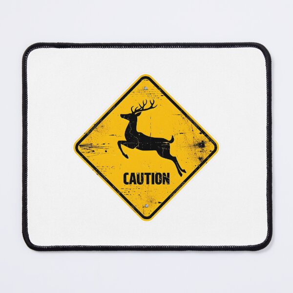 Item preview, Suicidal Deer Funny Warning Sign designed and sold by xMErCUrY03x.