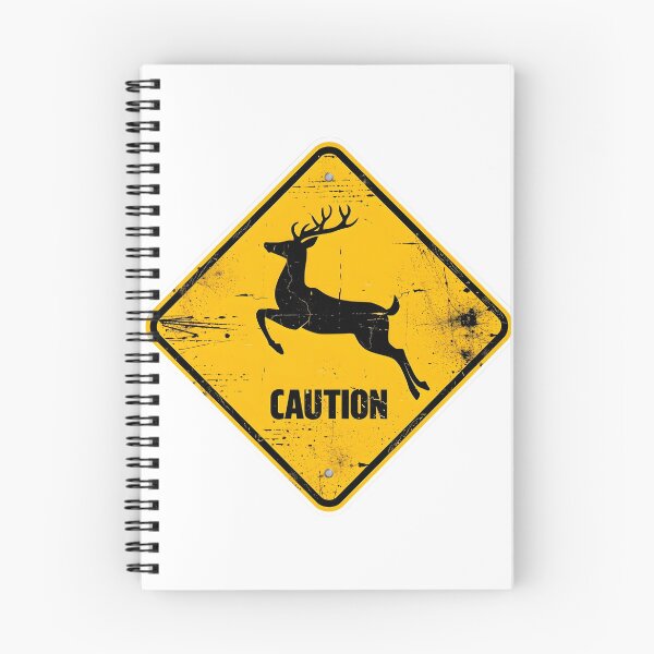 Item preview, Suicidal Deer Funny Warning Sign designed and sold by xMErCUrY03x.