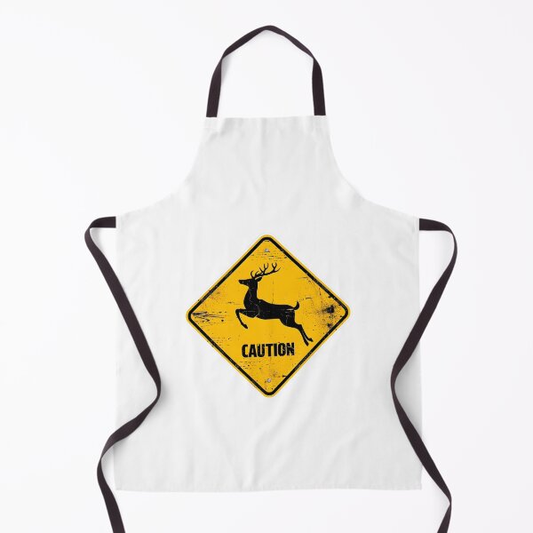 Item preview, Suicidal Deer Funny Warning Sign designed and sold by xMErCUrY03x.
