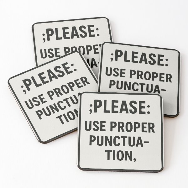 Item preview, PUNCTUATION POLICE ARE BACK, FUNNY, GAG GIFT designed and sold by Thomas Hill Art.