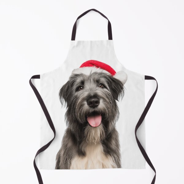 Item preview, Cute Briard dog Christmas Art — Briard dog Wearing Santa Hat designed and sold by LazyOwlStore.