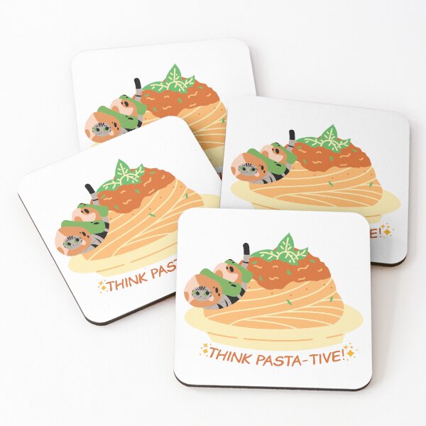 Item preview, cute cat think pasta-tive designed and sold by ichirochen.
