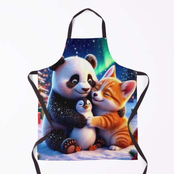 Item preview, Winter Hugs – Panda, Fox and Penguin Christmas Cuddle designed and sold by AmetistLight.