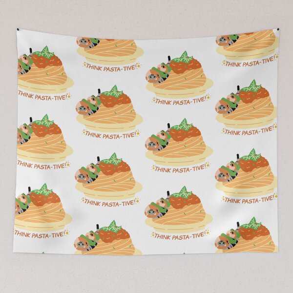 Item preview, cute cat think pasta-tive designed and sold by ichirochen.