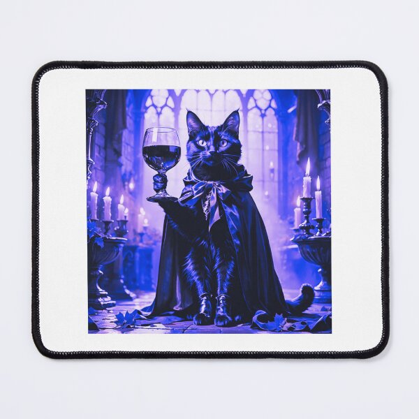 Item preview, Tomcat With A Glass Of Wine In Chateau designed and sold by e-camelleone.