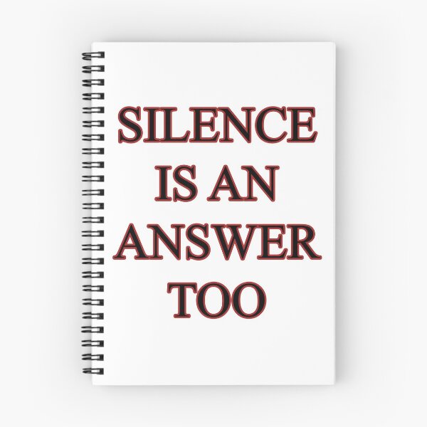 Item preview, Silence is an answer too designed and sold by savioths.