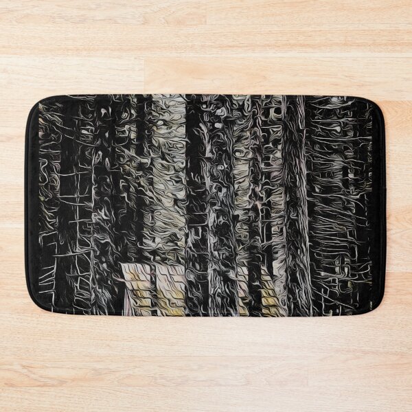 Item preview, Abstract Cabin in Dark Woods - Moody Forest Texture Art  designed and sold by SergioMiklos.