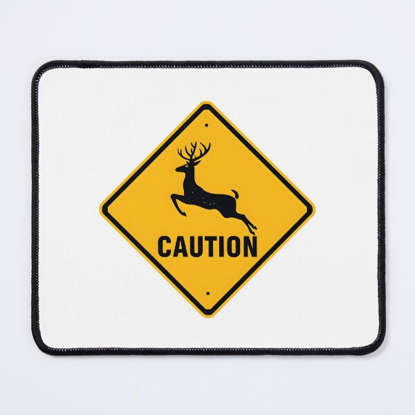 Item preview, Suicidal Deer Funny Warning Sign designed and sold by xMErCUrY03x.