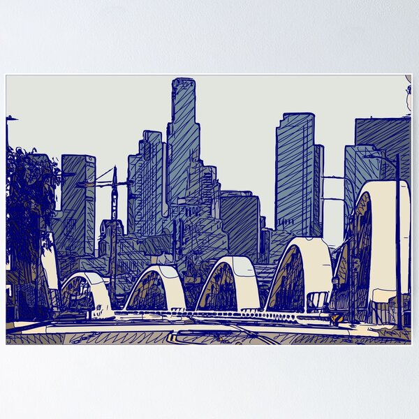 Item preview, Bridging the Skyline: Los Angeles in Motion designed and sold by Srphotola.