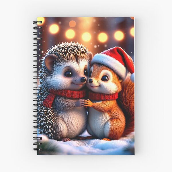 Item preview, Winter Hugs – Hedgehog and Squirrel Christmas Friends designed and sold by AmetistLight.