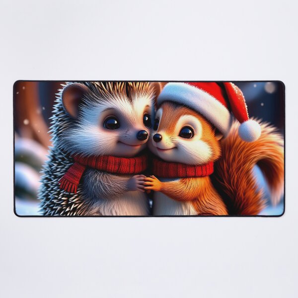 Item preview, Winter Hugs – Hedgehog and Squirrel Christmas Friends designed and sold by AmetistLight.