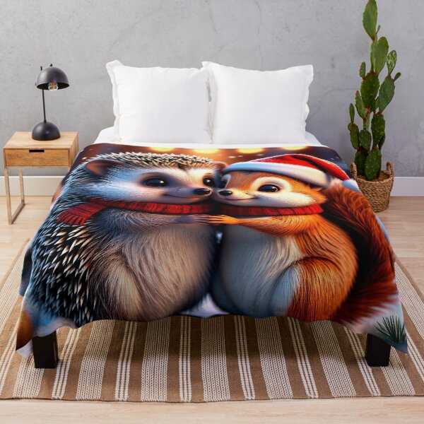 Item preview, Winter Hugs – Hedgehog and Squirrel Christmas Friends designed and sold by AmetistLight.