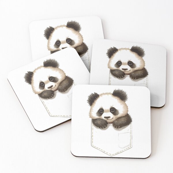 Item preview, Cute Panda in Pocket – Adorable Animal Illustration designed and sold by NiDoya.