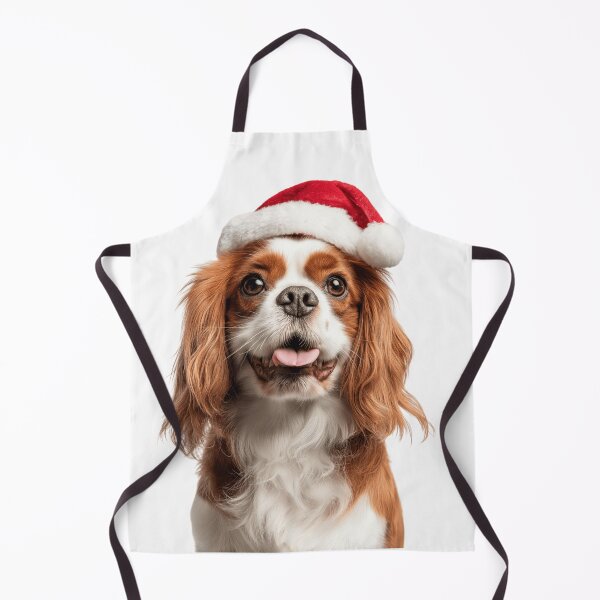 Item preview, Cute English Toy Spaniel Christmas Art — English Toy Spaniel Wearing Santa Hat designed and sold by LazyOwlStore.